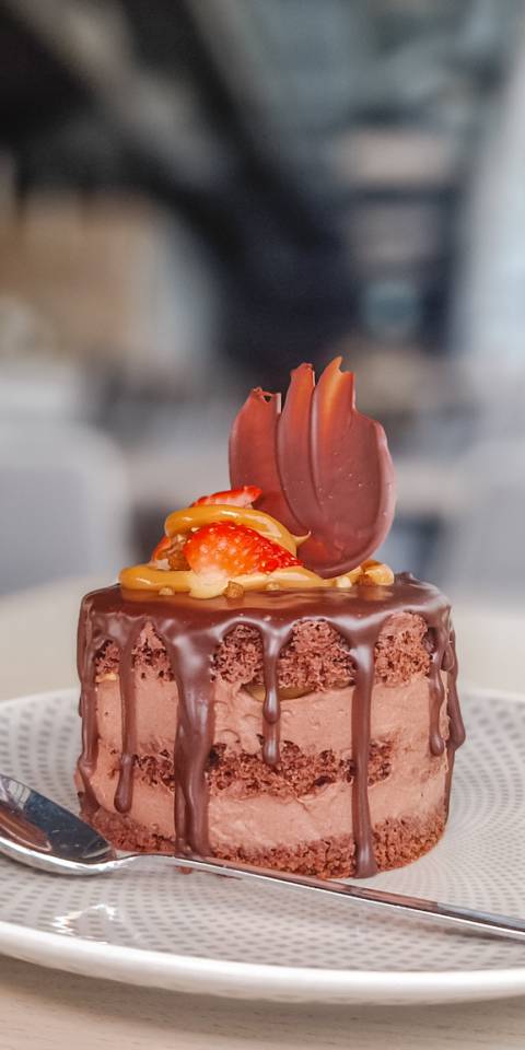 Schoko-Mousse-Törtchen vom DER AHLBÄCKER – feine Schokoladenmousse mit lockeren Böden, Schokoladenglasur und dekorativen Toppings