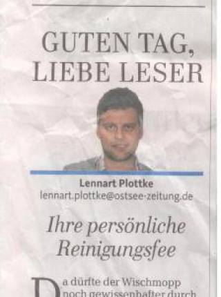 DAS AHLBECK in der Ostsee-Zeitung Symbolfoto