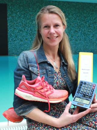 Eine Zahlenfee auf schnellen Füßen Symbolfoto