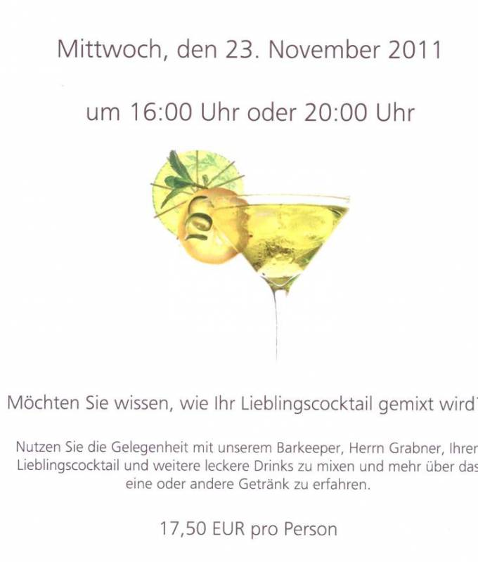 Lieblingscocktail im DAS AHLBECK mixen? Symbolfoto