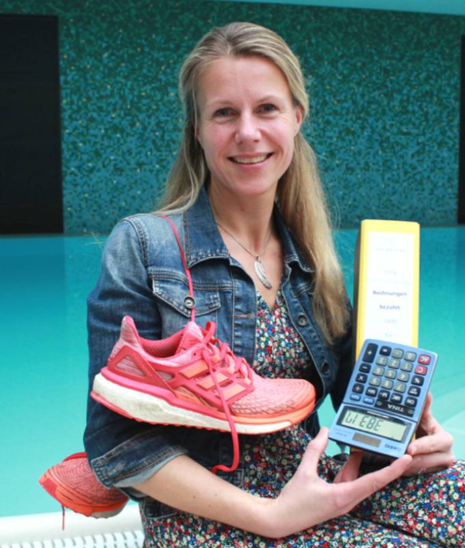 Eine Zahlenfee auf schnellen Füßen Symbolfoto